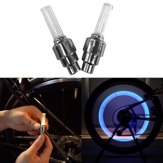 Lot de 2 lumières LED pour roue de vélo avec technologie de détection par vibration