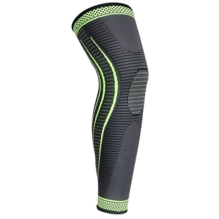 Genouillère de compression respirante professionnelle pour jambe entière - Taille standard