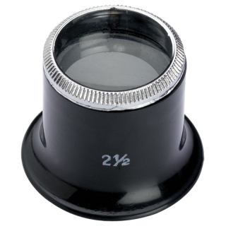 Loupe d'horloger, grossissement : 2,5 fois,
