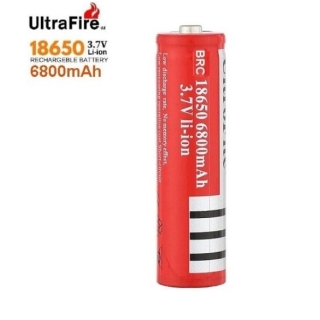 Pile Rechargeable 3.7V 18650 6800mAh ULTRA FIRE (1 pièce)