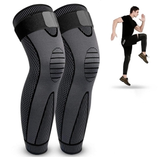 Genouillère de compression respirante professionnelle Jambe Complète - Taille Standard (Lot de 2)