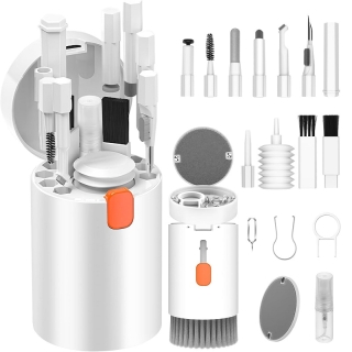 Kit de nettoyage multifonctionnel 20 en 1 conçu pour nettoyer Smartphones, écrans d'ordinateur, Caméras etc..