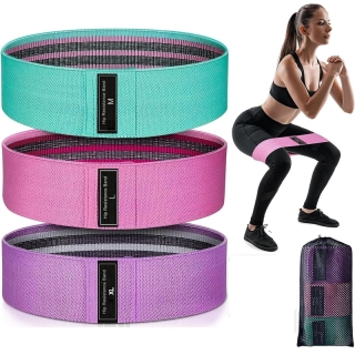 Bande de résistance pour jambes et fessiers (lot de 3 Bandes)