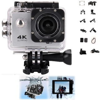 Camera d'action Etanche 4K Ultra HD Argent