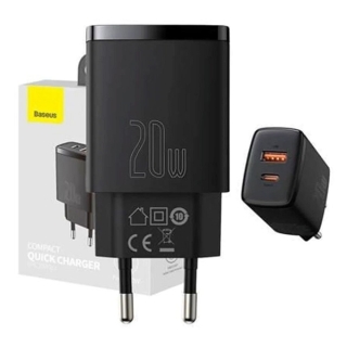 Chargeur Rapide Baseus USB-A + USB-C PD 20W