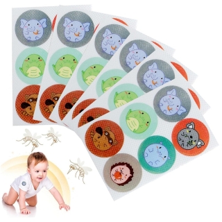 108 Autocollants répulsifs anti-moustiques pour enfants