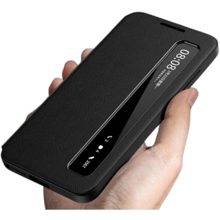 Étui à rabat pour Samsung Galaxy S26 Ultra avec fonction Smart-View - Activation de l'écran NFC via une application