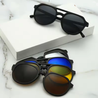 Lunettes De Soleil 6 En 1 Pour Hommes & Femmes 2337A