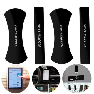 Flourish Lama Support de téléphone et tablette Nano Gel Pad Autocollant Pliable et Lavable