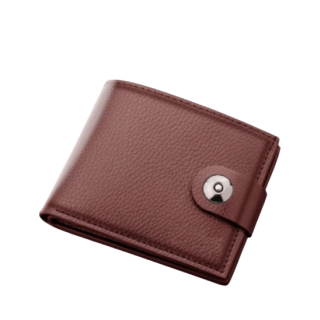 Portefeuille Pour Homme Marron en Cuir PU