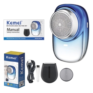 KEMEI Rasoir Electrique Rechargeable USB 2en1 KM-C59
