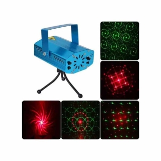 Mini Projecteur lumières laser avec Trépied et lecteur MP3