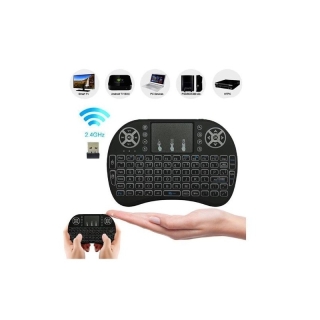 Mini Clavier Sans Fil 2,4 Ghz Avec Souris Tactile