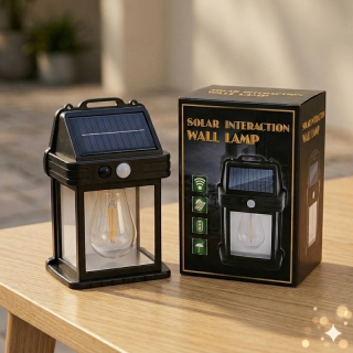 Lampe solaire en forme d’ampoule – Applique photovoltaïque avec détecteur de mouvement