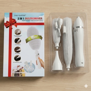 Plumeau Électrique 2-en-1 Rechargeable
