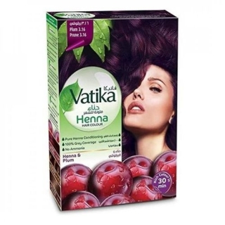Vatika Henna Coloration Cheveux Plum 10g x 6