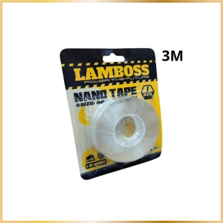 Ruban Adhésif Double Face Transparent Lamboss – 1,9 cm x 3 m
