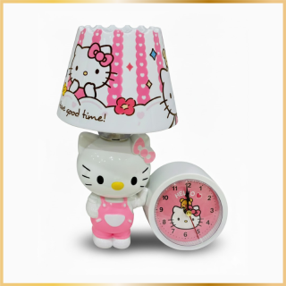 Lampe de Chevet Hello Kitty avec Réveil Intégré