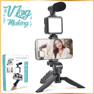 Kit Vlog & Production Vidéo AY-49 avec Trépied et LED