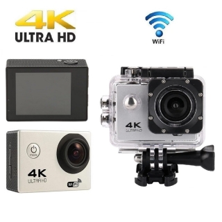 Camera d'action Etanche 4K Ultra HD Argent