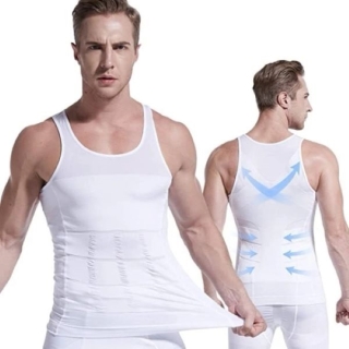 Débardeur gainant amincissant pour homme Convient aux tailles 2XL et 3XL