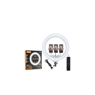 Anneau LED Pour Smartphone Avec Support - Lumière Réglable, Câble USB Inclus, Pour Selfies, Vidéos, Streaming