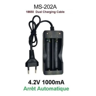 Chargeur De Pile Rechargeable 18650 3.7V 4.2V