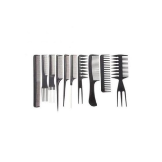 Ensemble De Peignes De Style Professionnel Noir