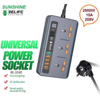Station de Charge Rapide Multifonction 2500W 10A 250V
