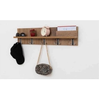 Porte Manteau Mural Stratifié Effet Bois