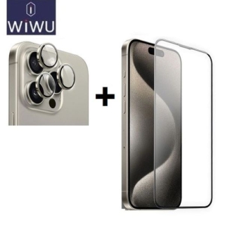 COMBO 2en1 Glass et Lentille de Protection de Camera pour iPhone 16 Pro Max