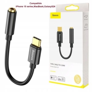 Adaptateur Type-C vers jack Compatible iPhone 15 séries Galaxy S24 MacBook