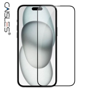 Glass pour iPhone 16 Pro Avec Contour Noir