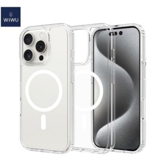 Coque pour iPhone 16 Pro Compatible MagSafe Transparente