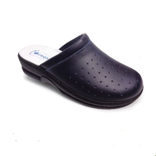 Sabots Dame Orthopédique en cuir Noir 305