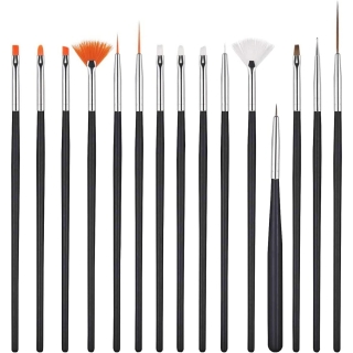 Ensemble d'Outils de Brosse des Ongles Noir
