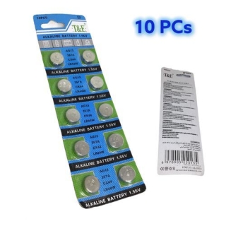 10 Piles Boutons LR44 AG13 G13A 357 1.55V