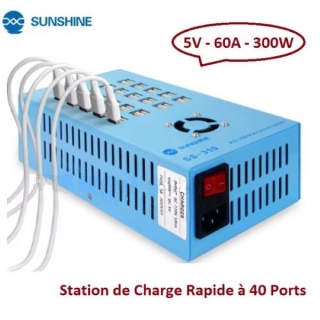 Station de Recharge Rapide Intelligente à 40 Ports
