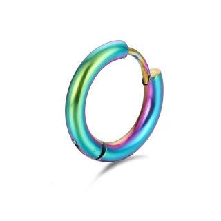 Boucle D'oreille Créole Irisée