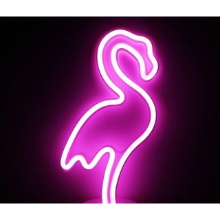 Néon Lumineux Flamant Rose