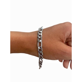 Bracelet Gourmette d'Identité en acier inoxydable