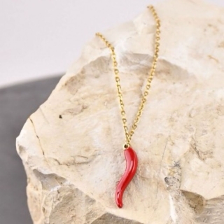 Collier Cornicello en acier inoxydable