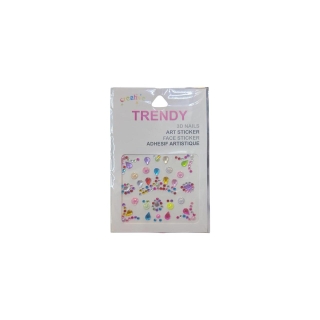 Autocollants 3D Multi-Usages- Strass Multicolores Festifs
