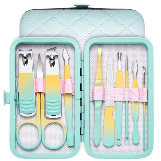 Set de Manucure 10 Pièces Glam – Soin des Ongles Élégant & Professionnel