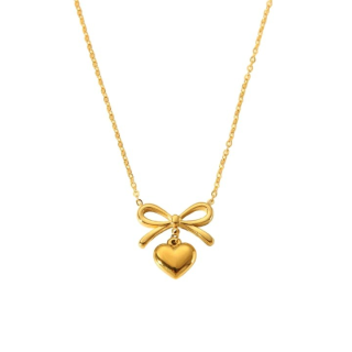 Collier Doré Pendentif Cœur