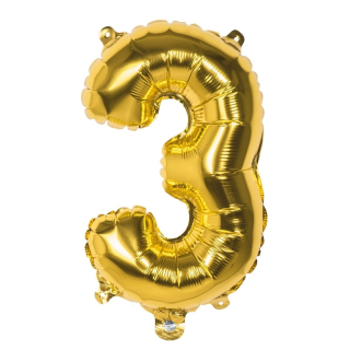 Ballon Doré Chiffre 3