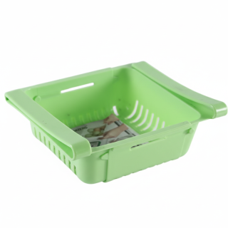 Rangement Malins pour Réfrigérateur - Panier Extensible Vert
