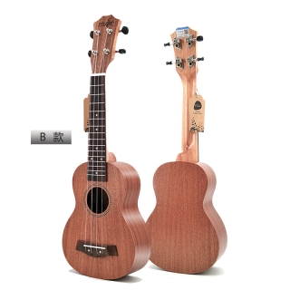 Mini-Guitar acoustique en bois de sapele ( Ukulélé Soprano )