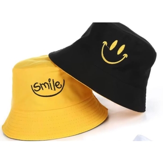 Chapeau Réversible "Smile" – Jaune & Noir