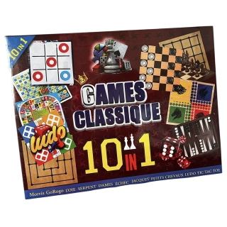 Jeu De Société 10 En 1 Games Classique